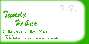 tunde hiber business card
